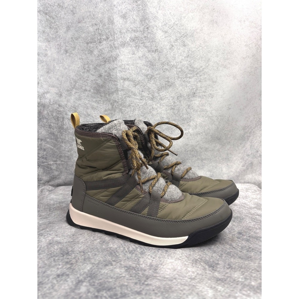 Sorel Olive Green and Gray Women's Winter Rain Boots